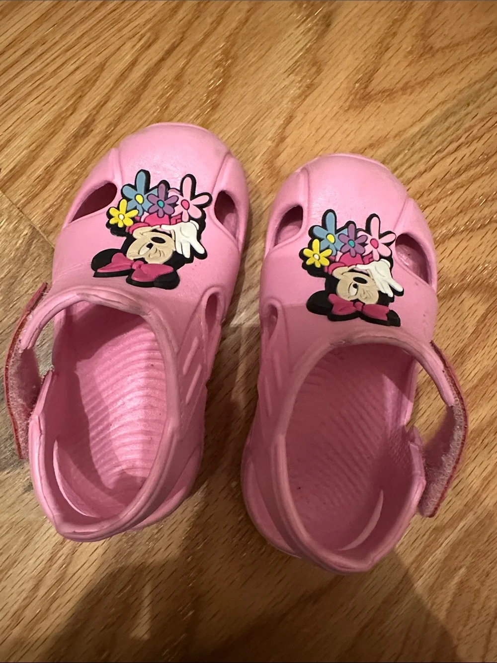 Disney Pink Minnie Mouse Floral Sandal Clogs for Kids